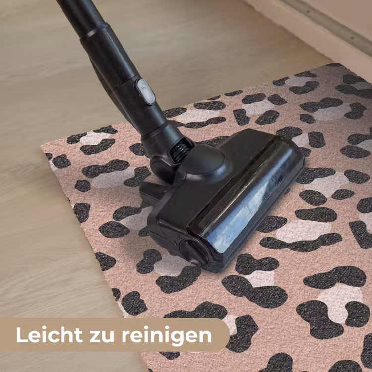 Terracottakleur - Onregelmatig - Luipaard Deurmat klein 898 -reinigen_DE