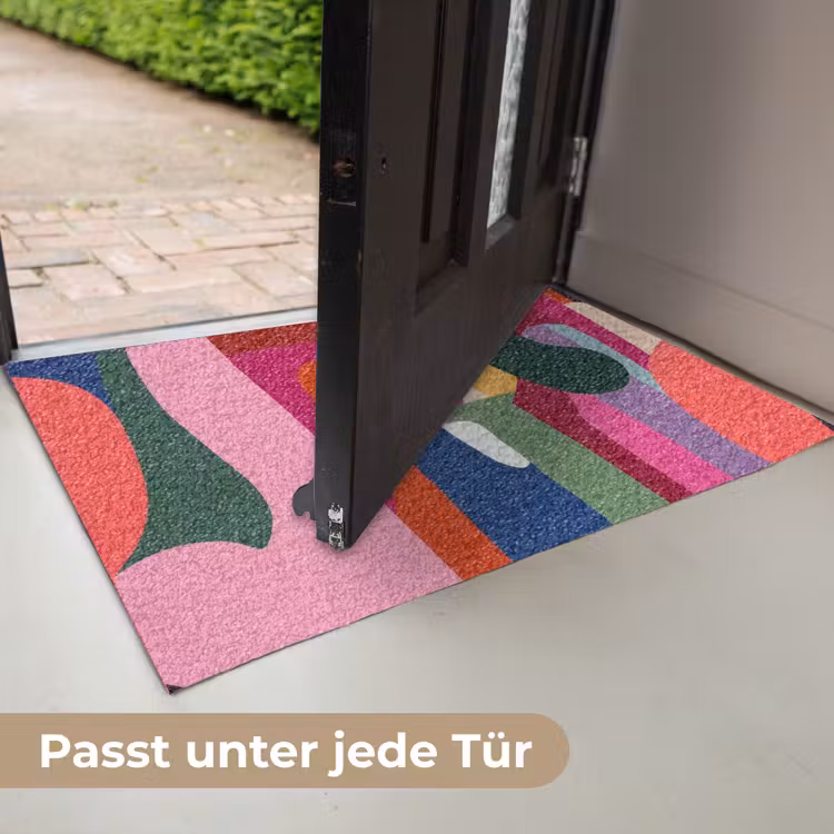 Kleurvakken - Recht - Rond - Abstract Deurmat klein -USP_DE