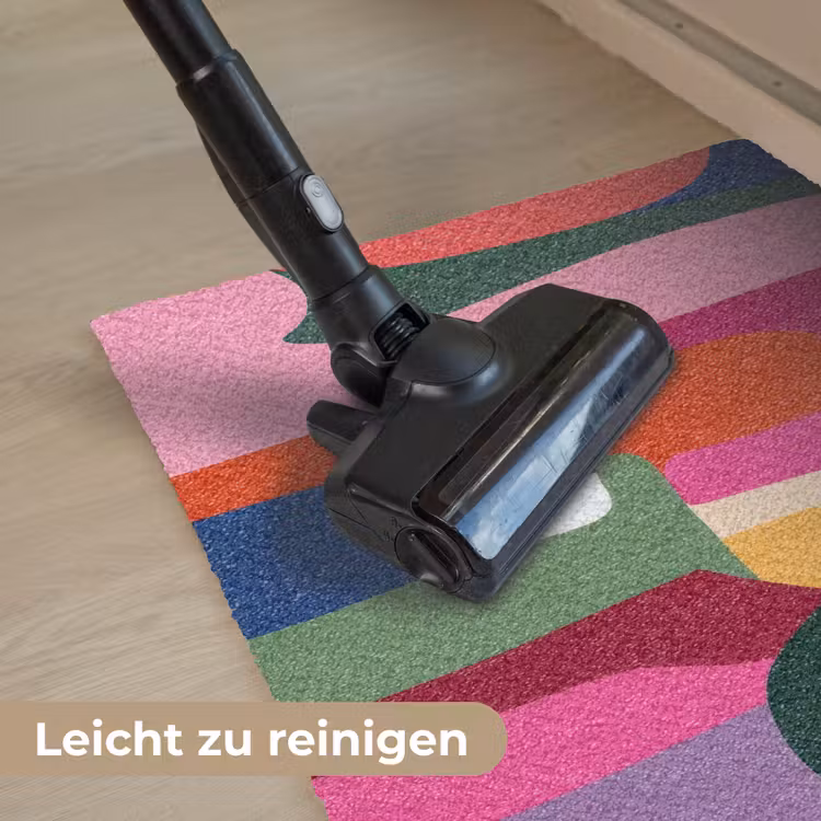 Kleurvakken - Recht - Rond - Abstract Deurmat klein -reinigen_DE