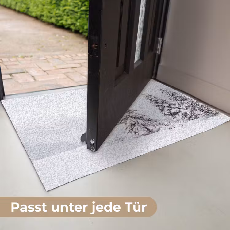 Fijnsparren - Sneeuw - Winter - Landschap - Stilte Deurmat klein -USP_DE