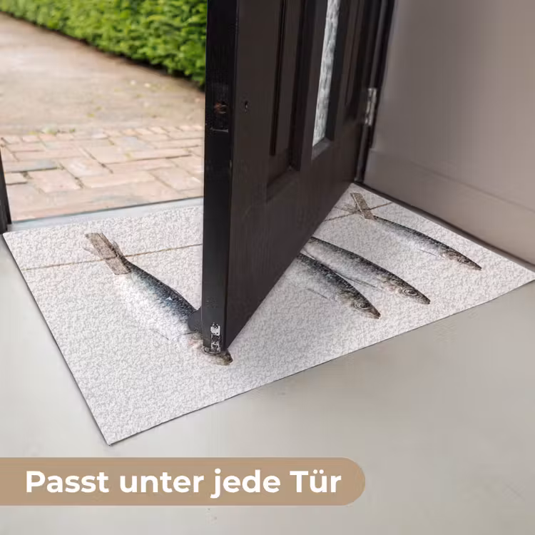 Fußmatte - Fisch – Hängend – Essen - Vis - Hangend - Eten Deurmat klein