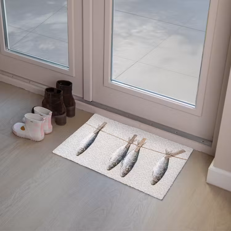 Fußmatte - Fisch – Hängend – Essen - Vis - Hangend - Eten Deurmat klein