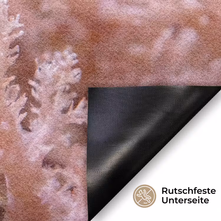 Vis - Koraal - Oceaan - Macro - Oranje Deurmat klein -antislip_DE
