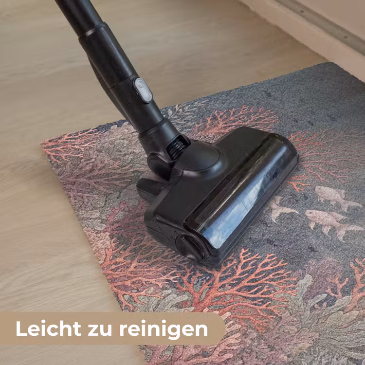 Vis - Koraal - Onderwater - Illustratie - Vintage Deurmat klein -reinigen_DE