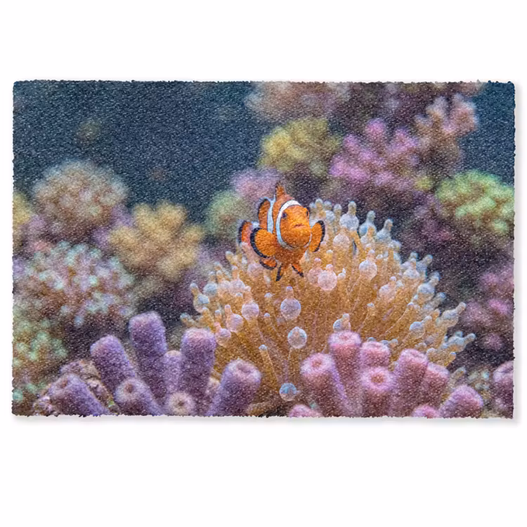 Vis - Koraal - Onderwater - Oranje - Dieren Deurmat klein -zkaufland3d