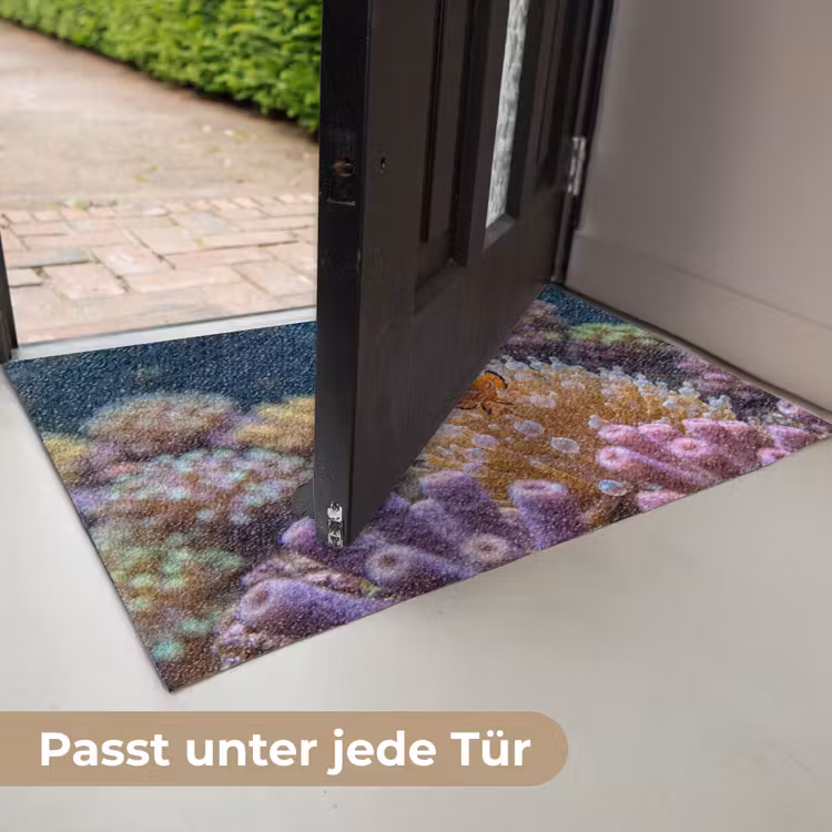 Vis - Koraal - Onderwater - Oranje - Dieren Deurmat klein -USP_DE