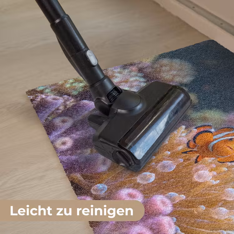 Vis - Koraal - Onderwater - Oranje - Dieren Deurmat klein -reinigen_DE