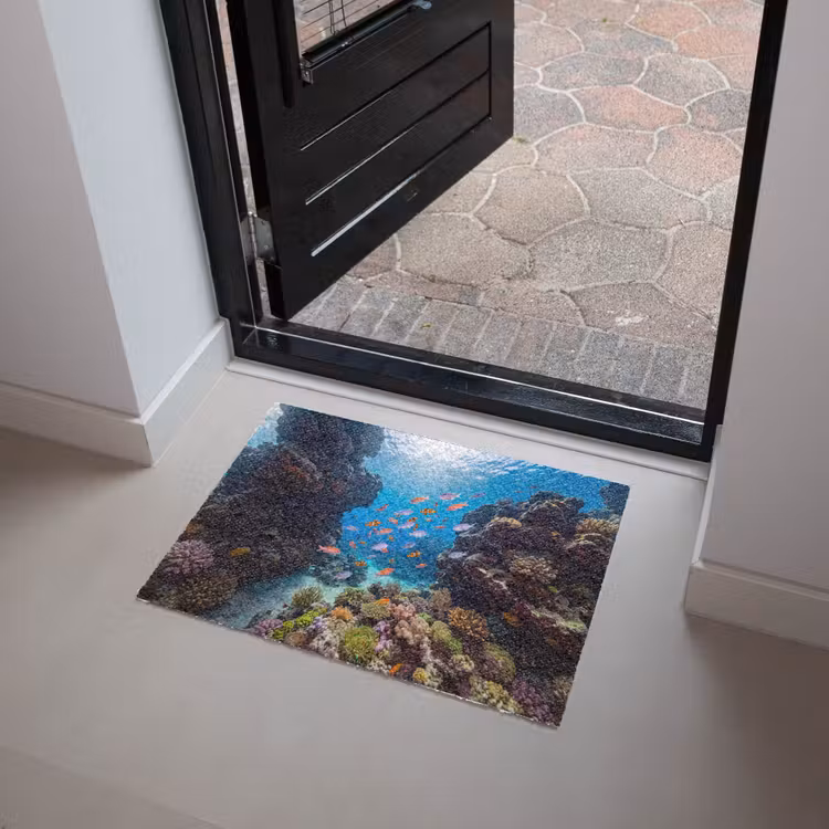 Vis - Koraalrif - Onderwater - Levendig - Blauw Deurmat klein -sfeer5