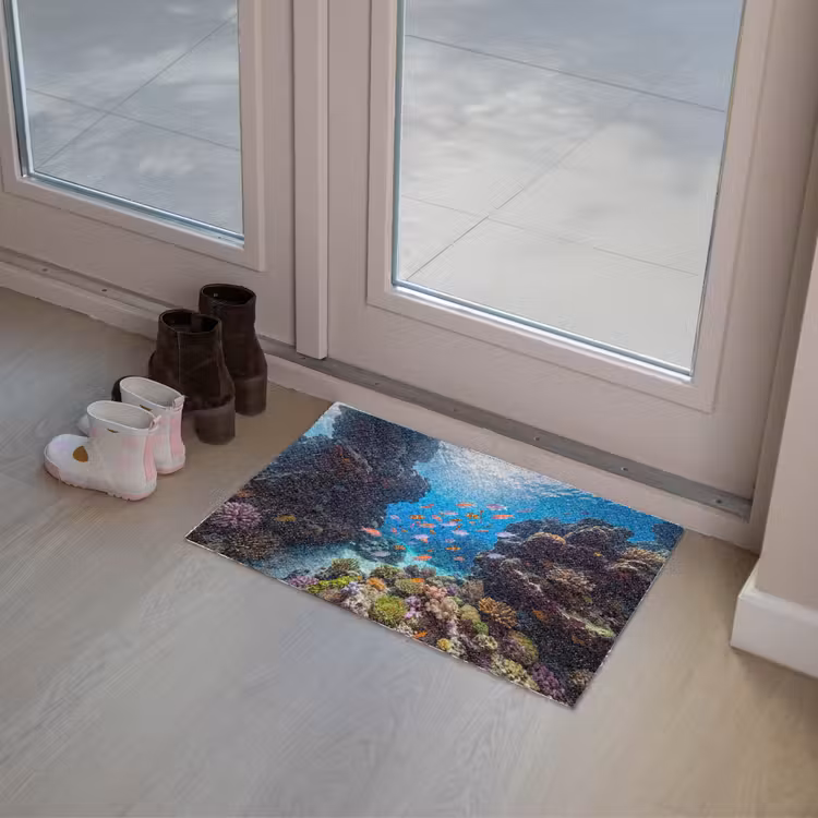 Vis - Koraalrif - Onderwater - Levendig - Blauw Deurmat klein -sfeer3