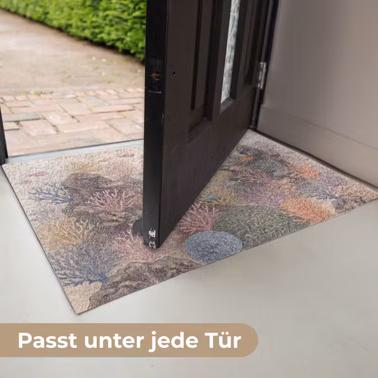 Vis - Koraalrif - Onderwaterwereld - Illustratie Deurmat klein -USP_DE