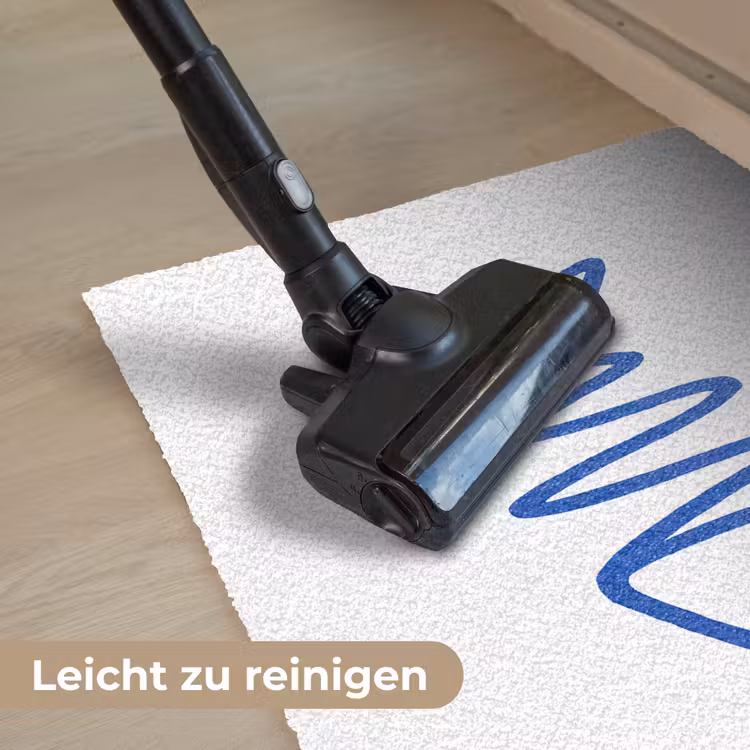 Vis - Minimalistisch - Blauw - Lijn Deurmat klein -reinigen_DE