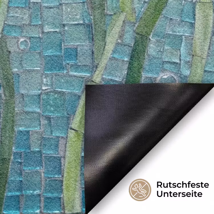 Vis - Mozaïek - Onderwater - Kleurrijk - Dieren Deurmat klein -antislip_DE