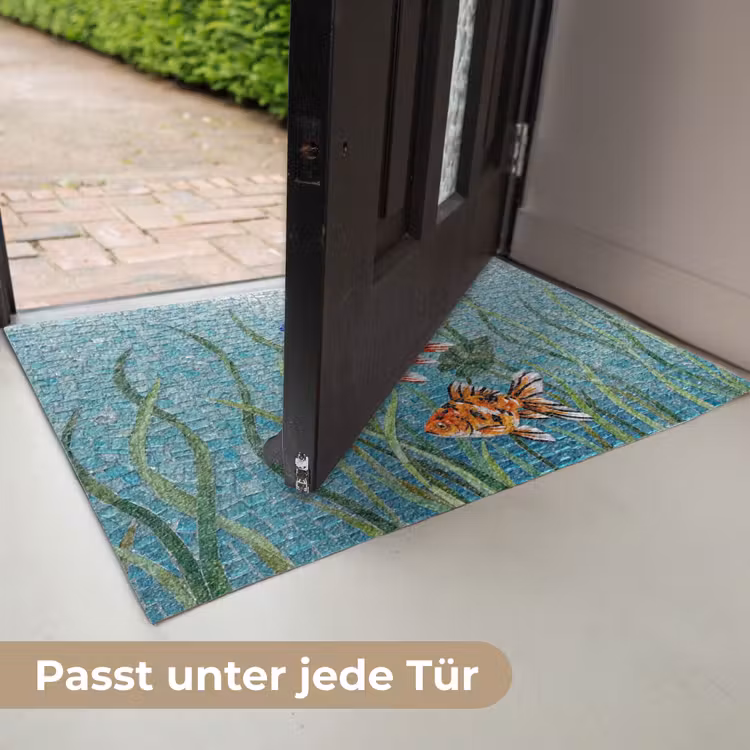 Vis - Mozaïek - Onderwater - Kleurrijk - Dieren Deurmat klein -USP_DE