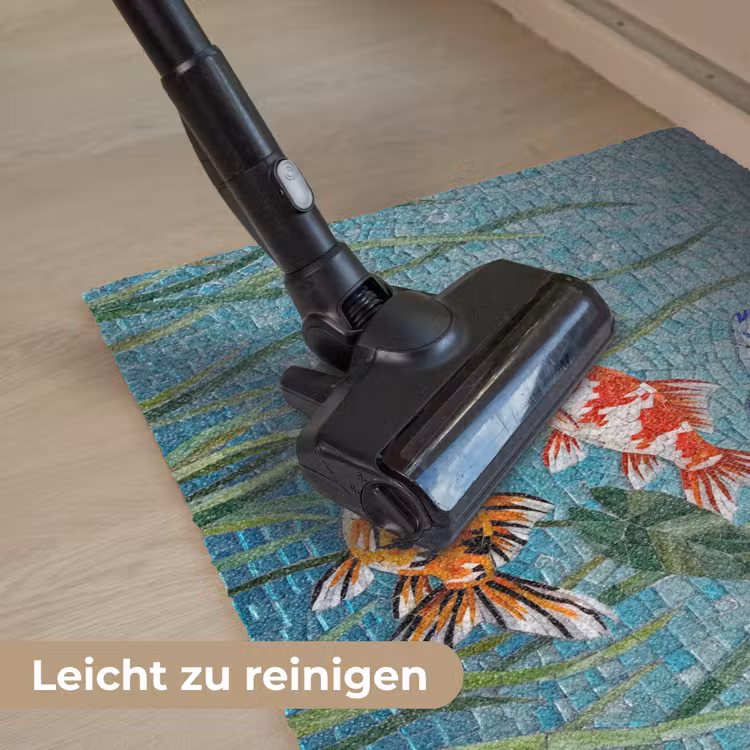 Vis - Mozaïek - Onderwater - Kleurrijk - Dieren Deurmat klein -reinigen_DE