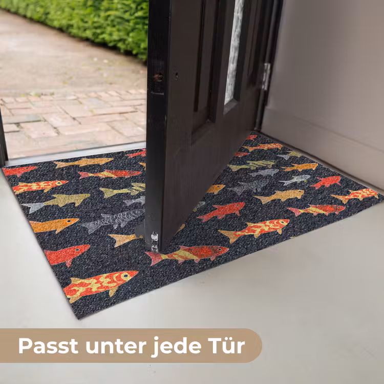 Vissen - Patroon - Kleurrijk Deurmat klein 898 -USP_DE
