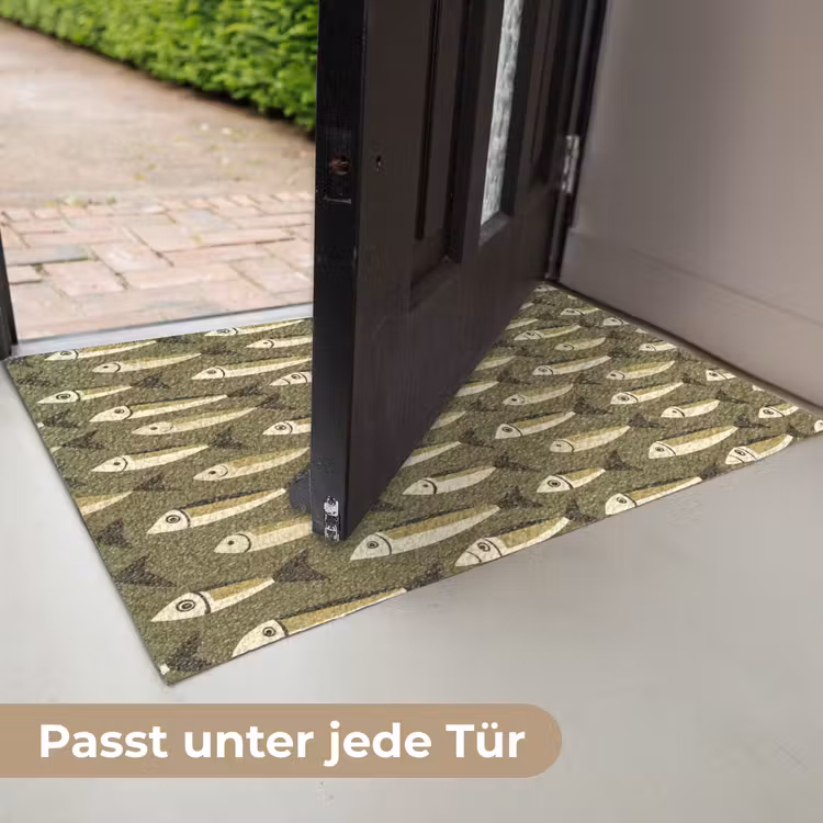 Vis - Patroon - Groen Deurmat klein 898 -USP_DE