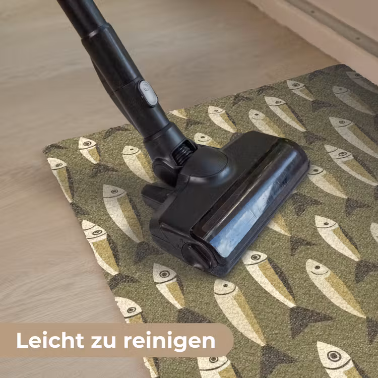 Vis - Patroon - Groen Deurmat klein 898 -reinigen_DE