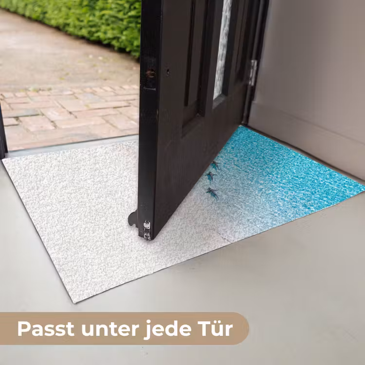 Vis - Oceaan - Strand - Turquoise - Natuur Deurmat klein -USP_DE