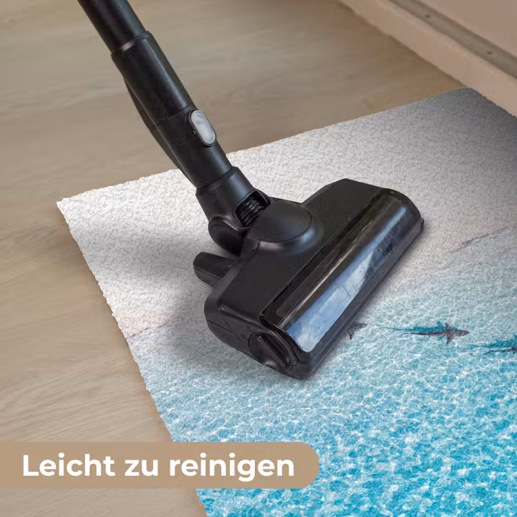 Vis - Oceaan - Strand - Turquoise - Natuur Deurmat klein -reinigen_DE