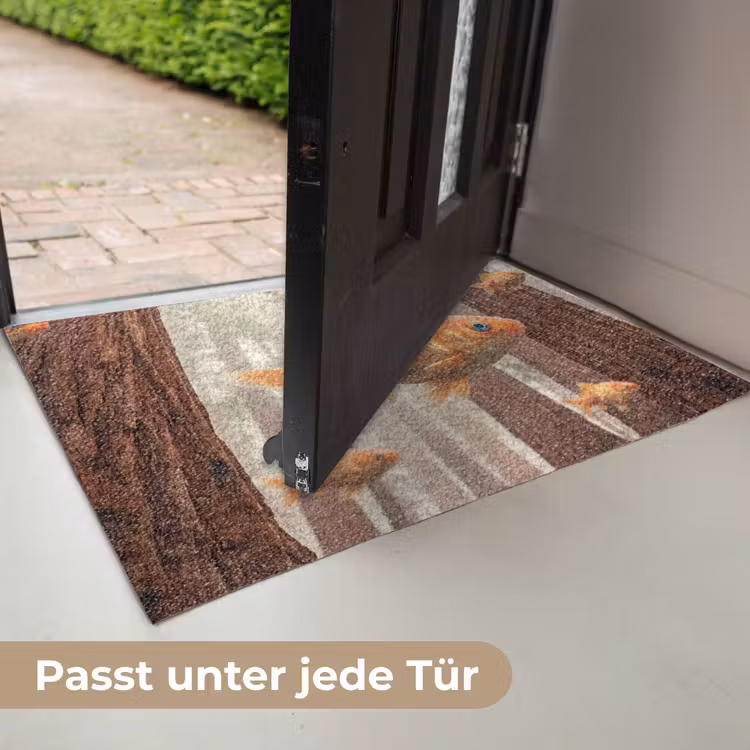 Fußmatte - Fisch – Wald – Fantasie - Vis - Bos - Fantasie Deurmat klein