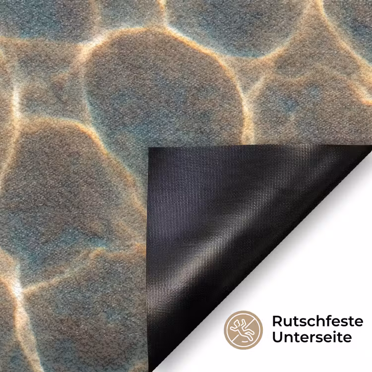 Vis - Water - Dieren - Oranje - Goud Deurmat klein -antislip_DE