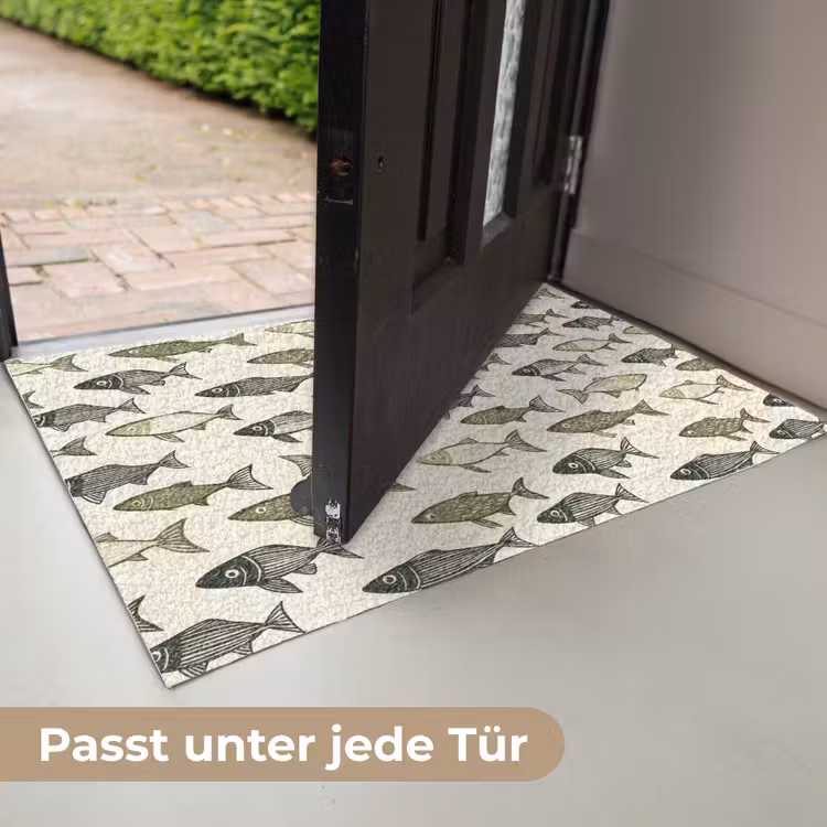 Vissen - Klassiek - Groen Deurmat klein 898 -USP_DE