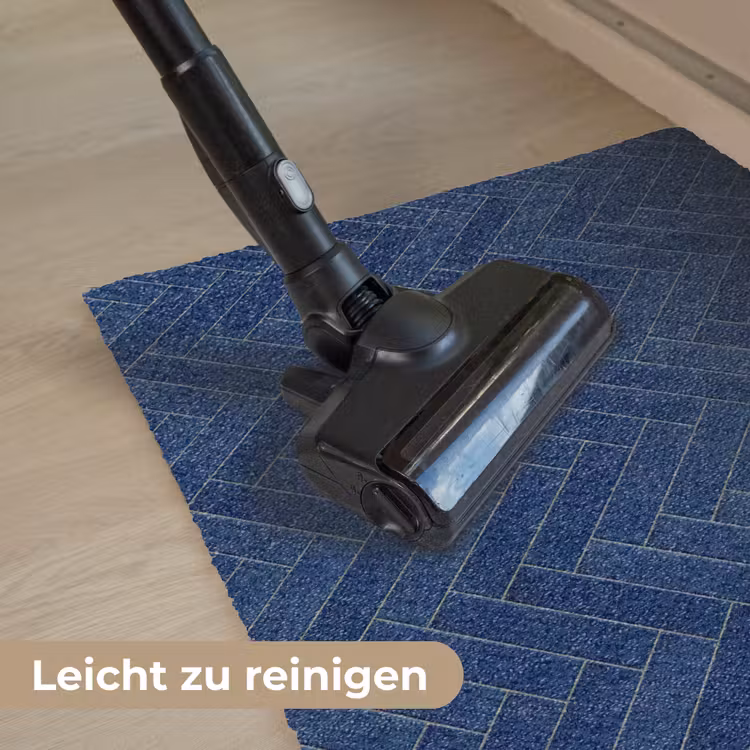 Visgraat - Wandtegel - Donkerblauw - Navy Blue Deurmat klein 898 -reinigen_DE