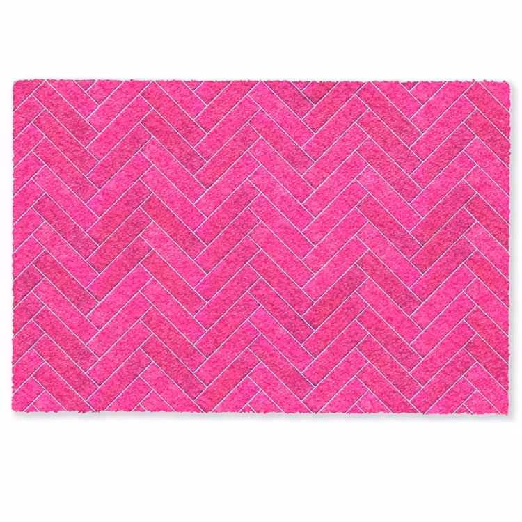 Visgraat - Wandtegel - Fuchsia - Roze Deurmat klein 898 -zkaufland3d