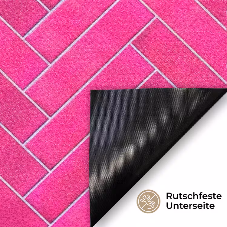 Visgraat - Wandtegel - Fuchsia - Roze Deurmat klein 898 -antislip_DE
