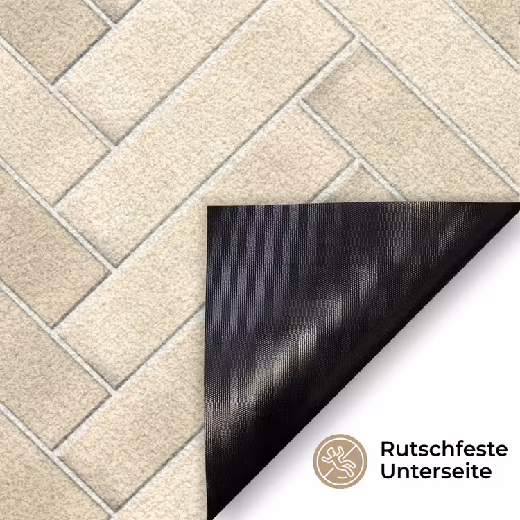 Visgraat - Wandtegel - Licht Beige Deurmat klein 898 -antislip_DE