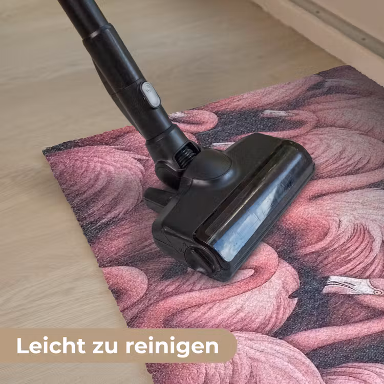 Flamingo - Roze - Dieren Deurmat klein -reinigen_DE