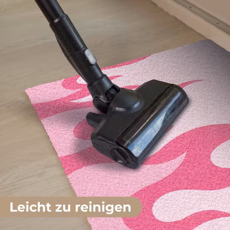 Vlammen - Patroon - Abstract - Modern - Roze Deurmat klein -reinigen_DE