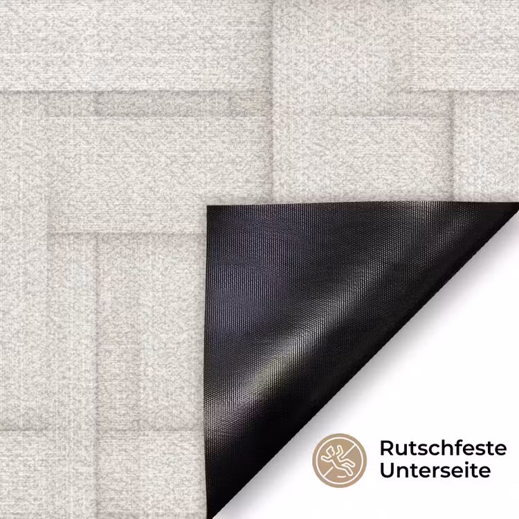 Vlechtwerk - Banen - Beige Deurmat klein 898 -antislip_DE