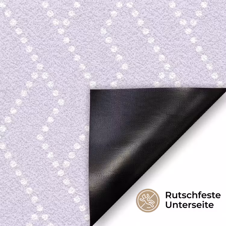 Lila - Stippen - Wit - Patroon Deurmat klein 898 -antislip_DE