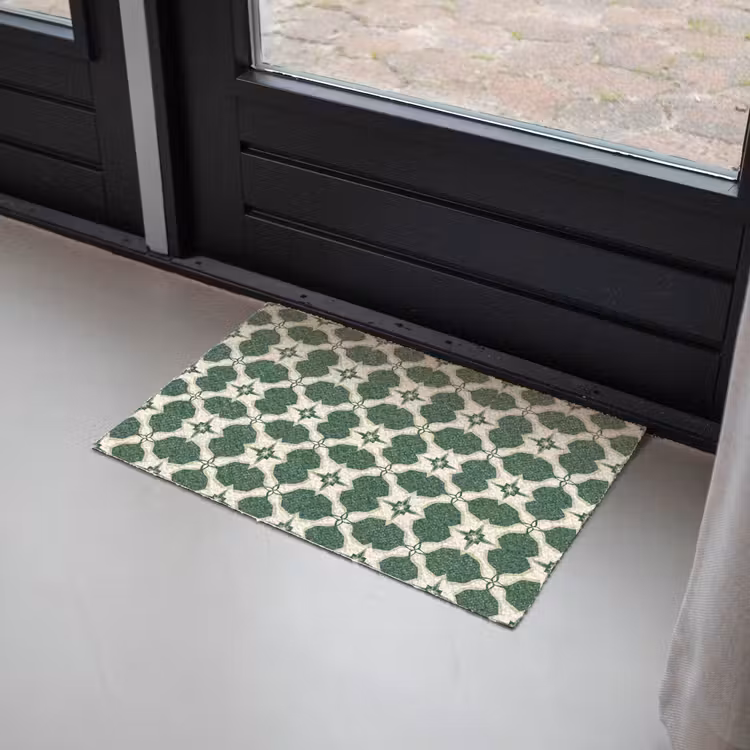 Tegel - Klassiek - Groen Deurmat klein 898 -sfeer2
