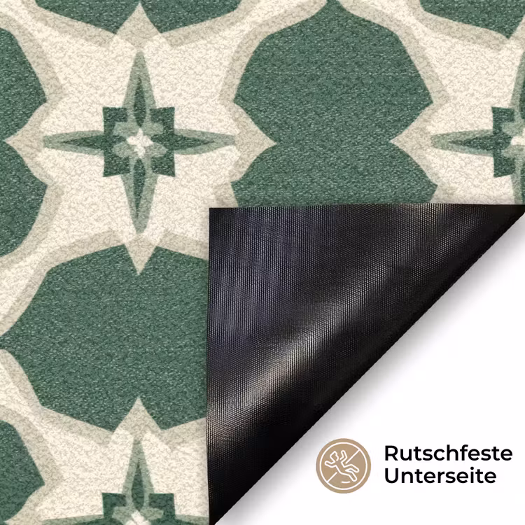 Tegel - Klassiek - Groen Deurmat klein 898 -antislip_DE