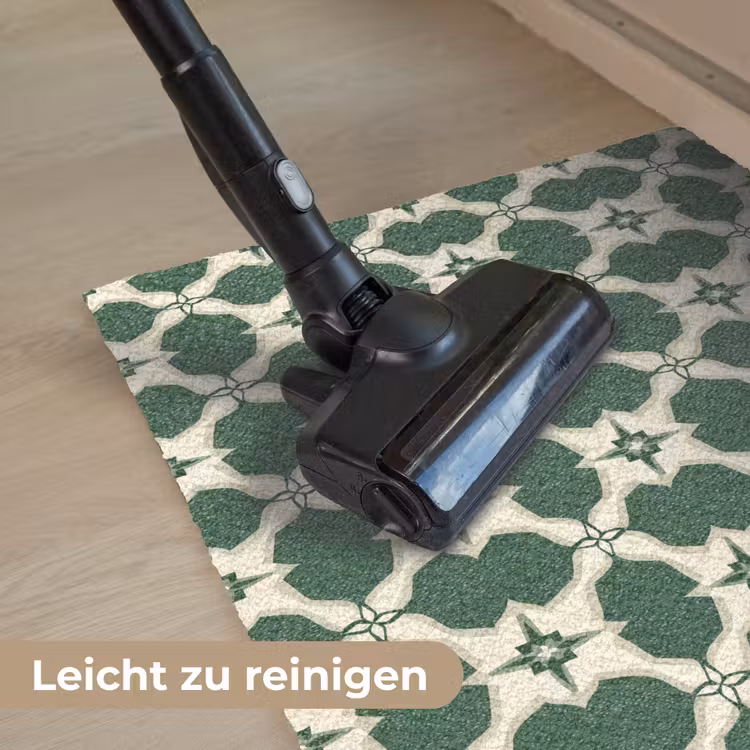 Tegel - Klassiek - Groen Deurmat klein 898 -reinigen_DE