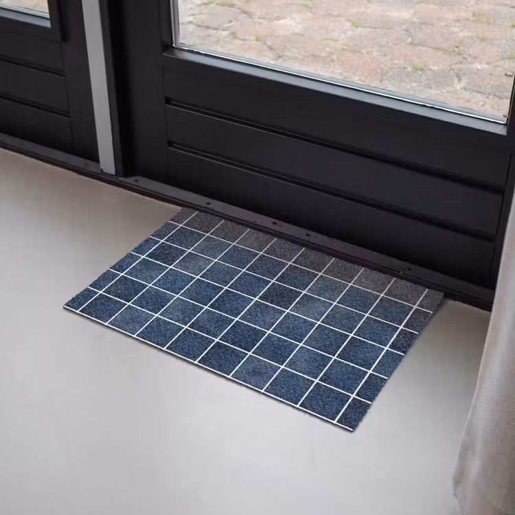 Tegel - Modern - Blauw Deurmat klein 898 -sfeer2