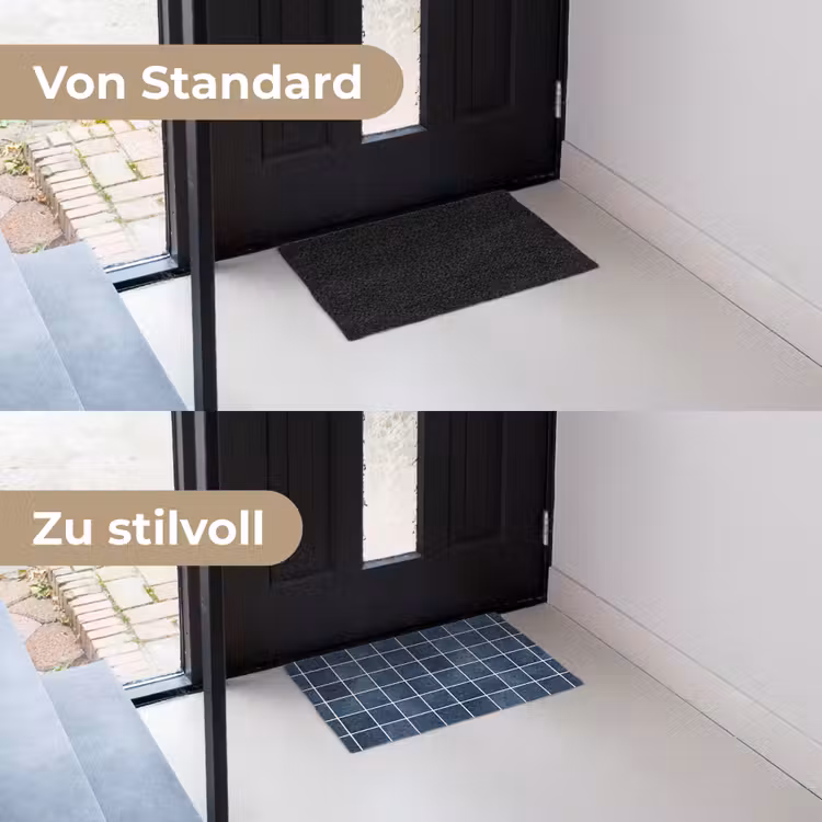 Tegel - Modern - Blauw Deurmat klein 898 -voor-na_DE