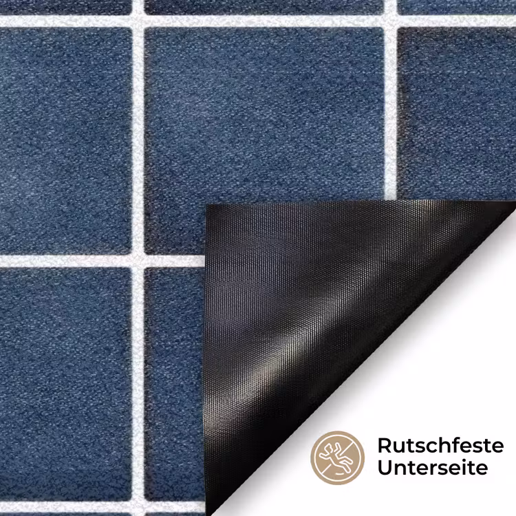 Tegel - Modern - Blauw Deurmat klein 898 -antislip_DE