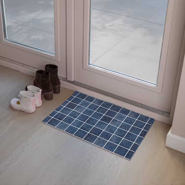 Tegel - Modern - Blauw Deurmat klein 898 -sfeer3