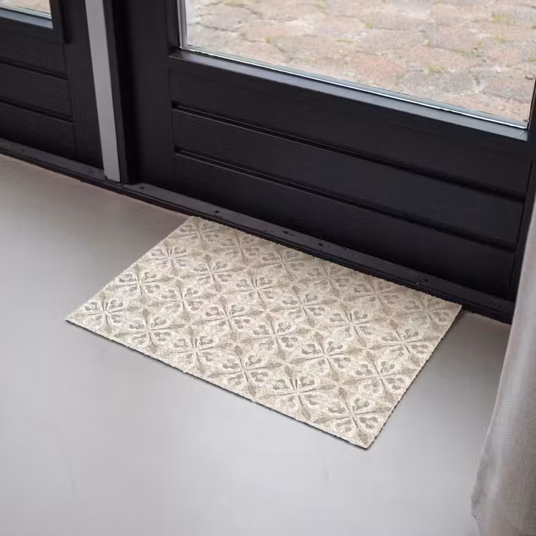 Tegel - Motief - Beige Deurmat klein 898 -sfeer2
