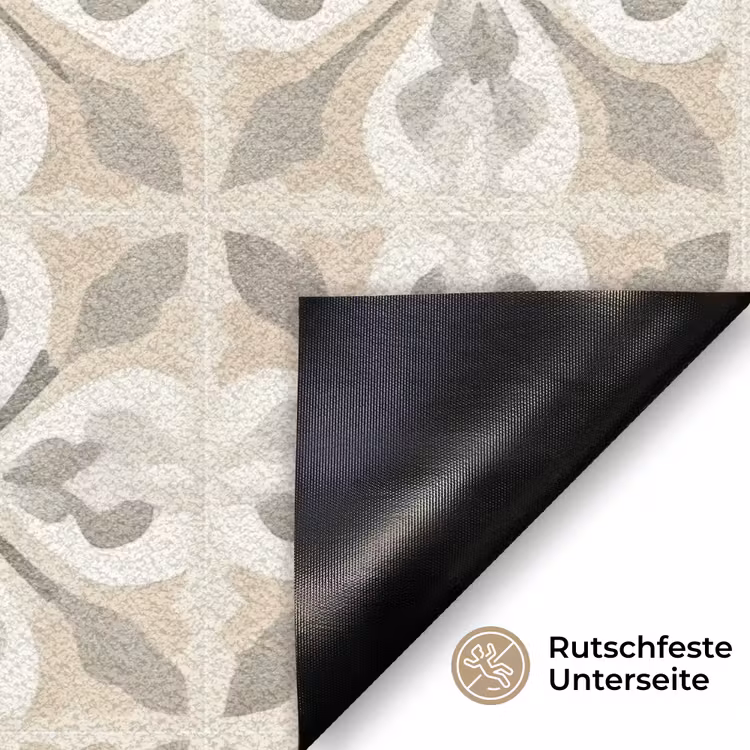 Tegel - Motief - Beige Deurmat klein 898 -antislip_DE