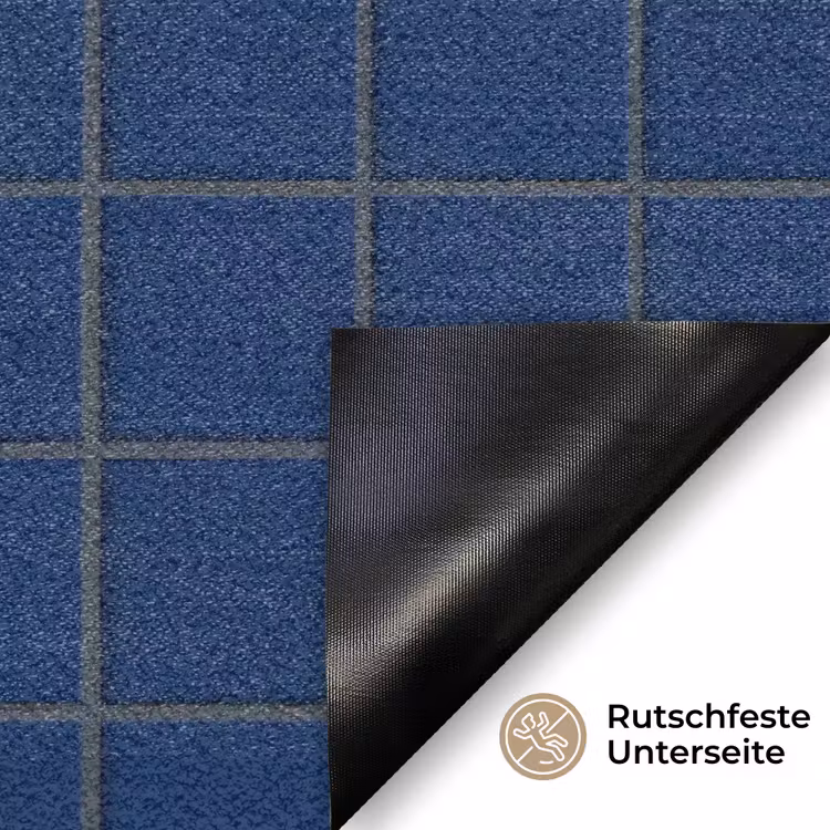 Tegel - Patroon - Blauw Deurmat klein 898 -antislip_DE