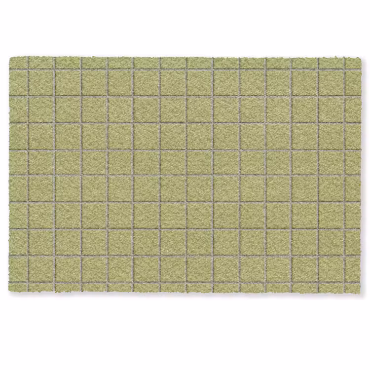 Tegel - Patroon - Olijfgroen Deurmat klein 898 -zkaufland3d