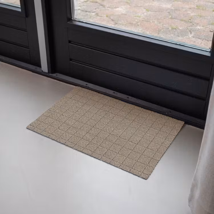 Tegel - Patroon - Taupe Deurmat klein 898 -sfeer2