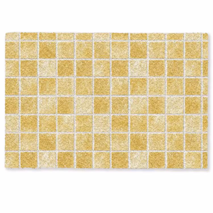 Tegels - Mozaïek - Textuur - Goudgeel Deurmat klein 898 -zkaufland3d