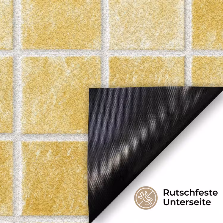 Tegels - Mozaïek - Textuur - Goudgeel Deurmat klein 898 -antislip_DE