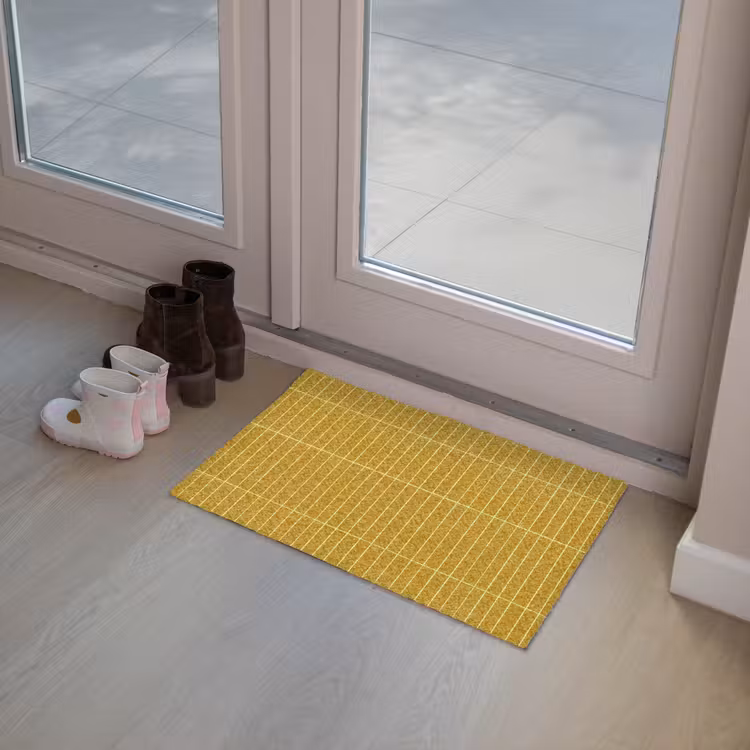 Tegels - Verticaal - Mosterdgeel Deurmat klein 898 -sfeer3