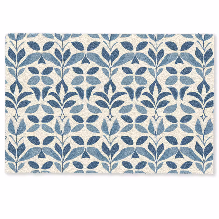 Flora - Modern - Blauw Deurmat klein 898 -zkaufland3d